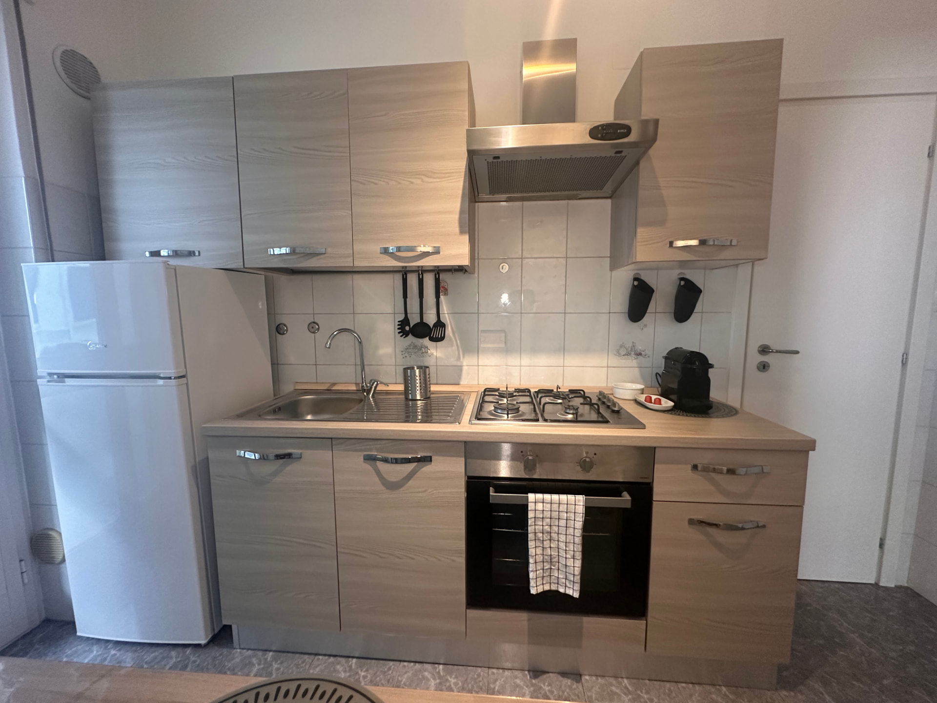 La cucina attrezzata